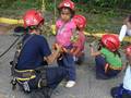 Los niños participaron en la práctica cumpliendo con las medidas de seguridad necesarias