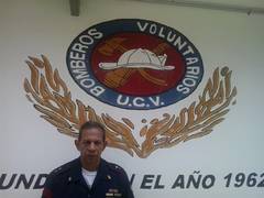 Segundo comandante Bomberos UCV Campus Maracay, capitán, Freddy Rodríguez