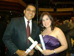 Nayarith Gutiérrez y Norge Faría, periodistas de LUZ reconocidos por la Gobernación del Zulia y el Clez.